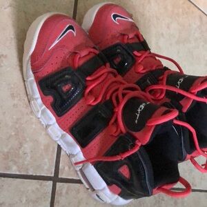 Nike Red and Black Retro Sneakers